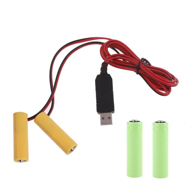 2in1 USB  ȯ AA ͸ ű   LED  2Pcs 1.5V AA LR6 ͸ ü